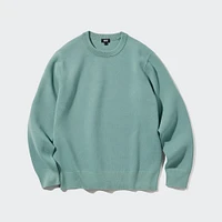 WASHABLE MILANO RIBBED CREW NECK SWEATER