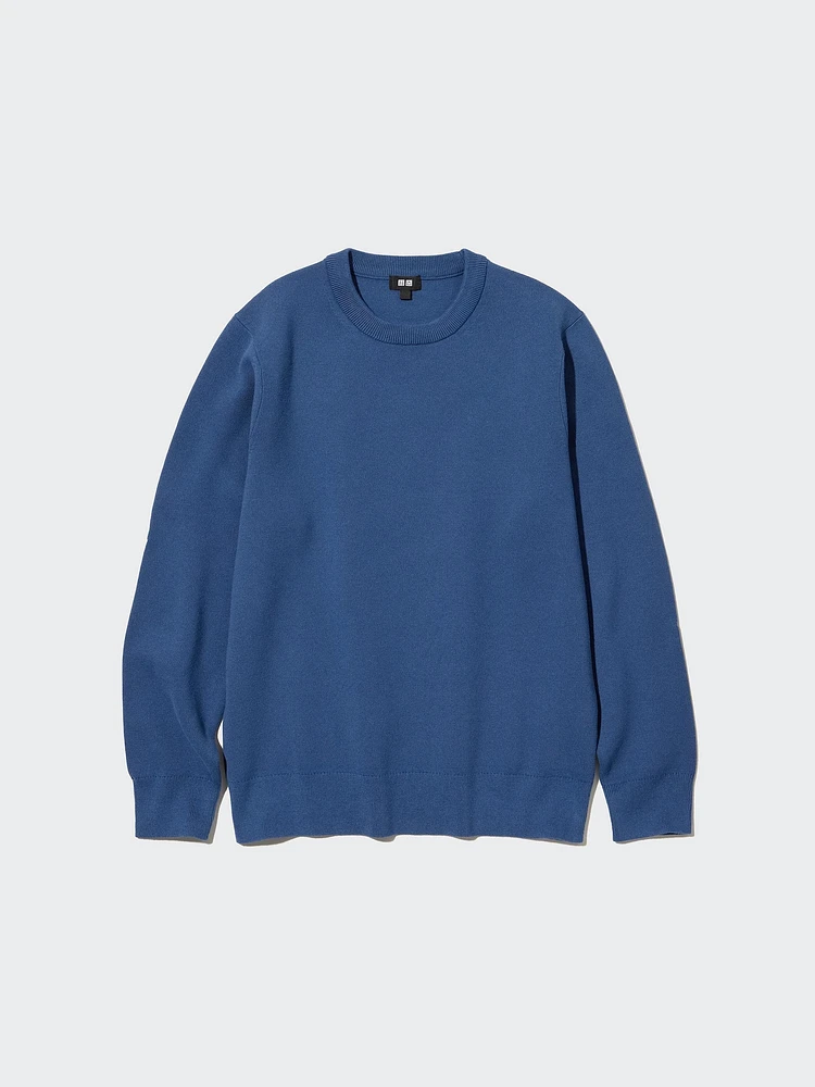 WASHABLE MILANO RIBBED CREW NECK SWEATER