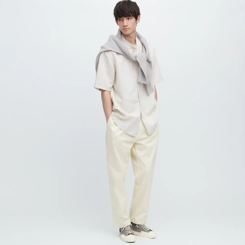 UNIQLO COTTON RELAXED ANKLE PANTS