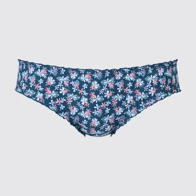 Culotte Taille Moyenne À Volants Imprimés Fleurs