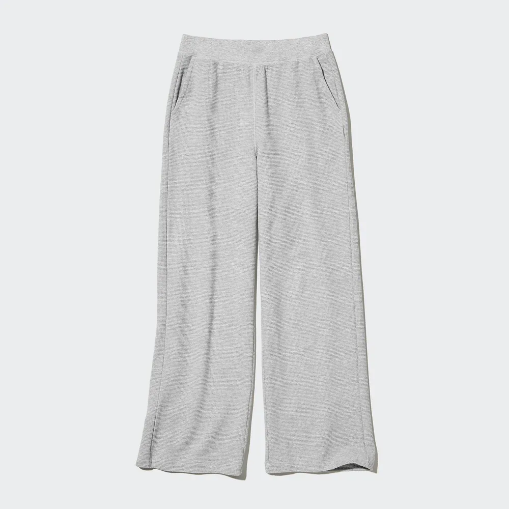 UNIQLO EXTRA STRETCH WAFFLE STRAIGHT PANTS