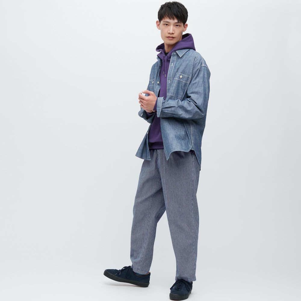 MEN'S COTTON RELAXED ANKLE PANTS