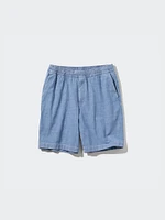 Chambray Stretch Easy Shorts | 8"