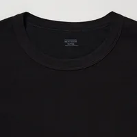 UNIQLO HEATTECH Cotton Waffle Crew Neck Long-Sleeve T-Shirt