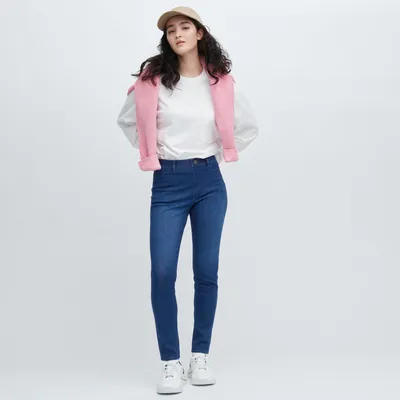 Uniqlo, Jeans, Uniqlo Ultra Stretch Highrise Denim Leggings Pants