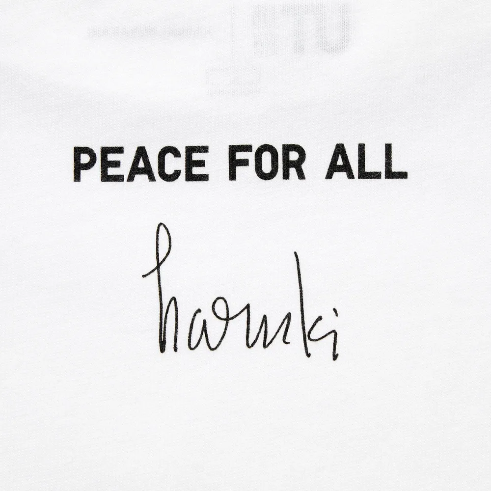 PEACE FOR ALL (HARUKI MURAKAMI) SHORT SLEEVE GRAPHIC T-SHIRT