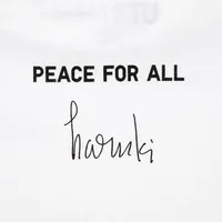 PEACE FOR ALL (HARUKI MURAKAMI) SHORT SLEEVE GRAPHIC T-SHIRT