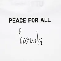 PEACE FOR ALL Short-Sleeve Graphic T-Shirt (Haruki Murakami)