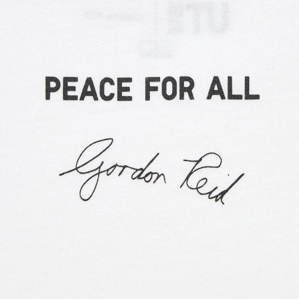 PEACE FOR ALL (GORDON REID) SHORT SLEEVE GRAPHIC T-SHIRT
