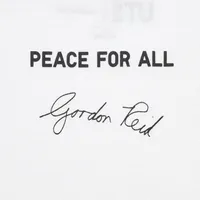 PEACE FOR ALL (GORDON REID) SHORT SLEEVE GRAPHIC T-SHIRT