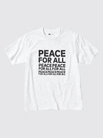 PEACE FOR ALL Graphic T-Shirt | Kashiwa Sato