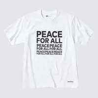 PEACE FOR ALL (SASHIWA SATO) SHORT SLEEVE GRAPHIC T-SHIRT