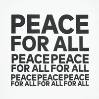 PEACE FOR ALL (Short-Sleeve Graphic T-Shirt) (Kashiwa Sato)