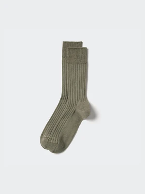 SUPIMA® Cotton Blend Wide Ribbed Socks