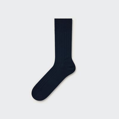 Supima® Cotton Wide Ribbed Socks