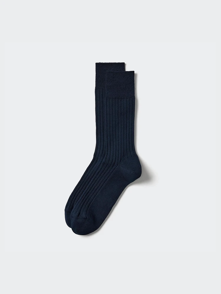 SUPIMA® Cotton Blend Wide Ribbed Socks