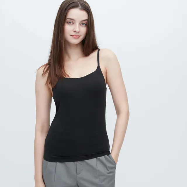 Qoo10 - Uniqlo Style V Neck Padded Camisole Bra Top : Women's Clothing