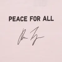 PEACE FOR ALL (HANA TAJIMA) SHORT SLEEVE GRAPHIC T-SHIRT