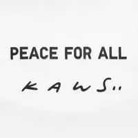 PEACE FOR ALL Short-Sleeve Graphic T-Shirt (Kaws)