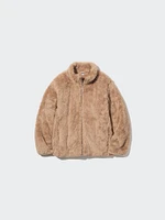 FLUFFY YARN FLEECE FULL-ZIP JACKET