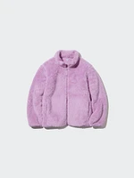 FLUFFY YARN FLEECE FULL-ZIP JACKET