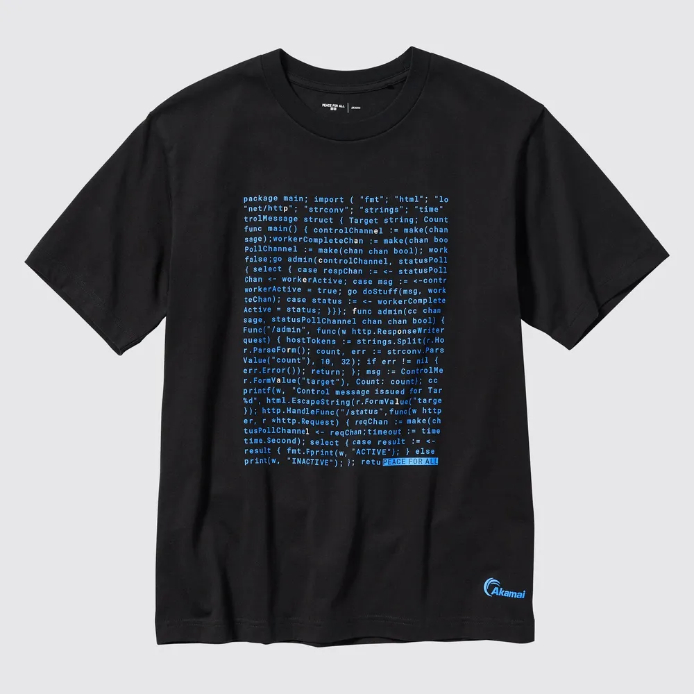 PEACE FOR ALL (AKAMAI TECHNOLOGIES) SHORT SLEEVE GRAPHIC T-SHIRT