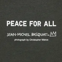 PEACE FOR ALL Short-Sleeve Graphic T-Shirt (Basquiat