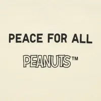 PEACE FOR ALL Short-Sleeve Graphic T-Shirt (Peanuts)