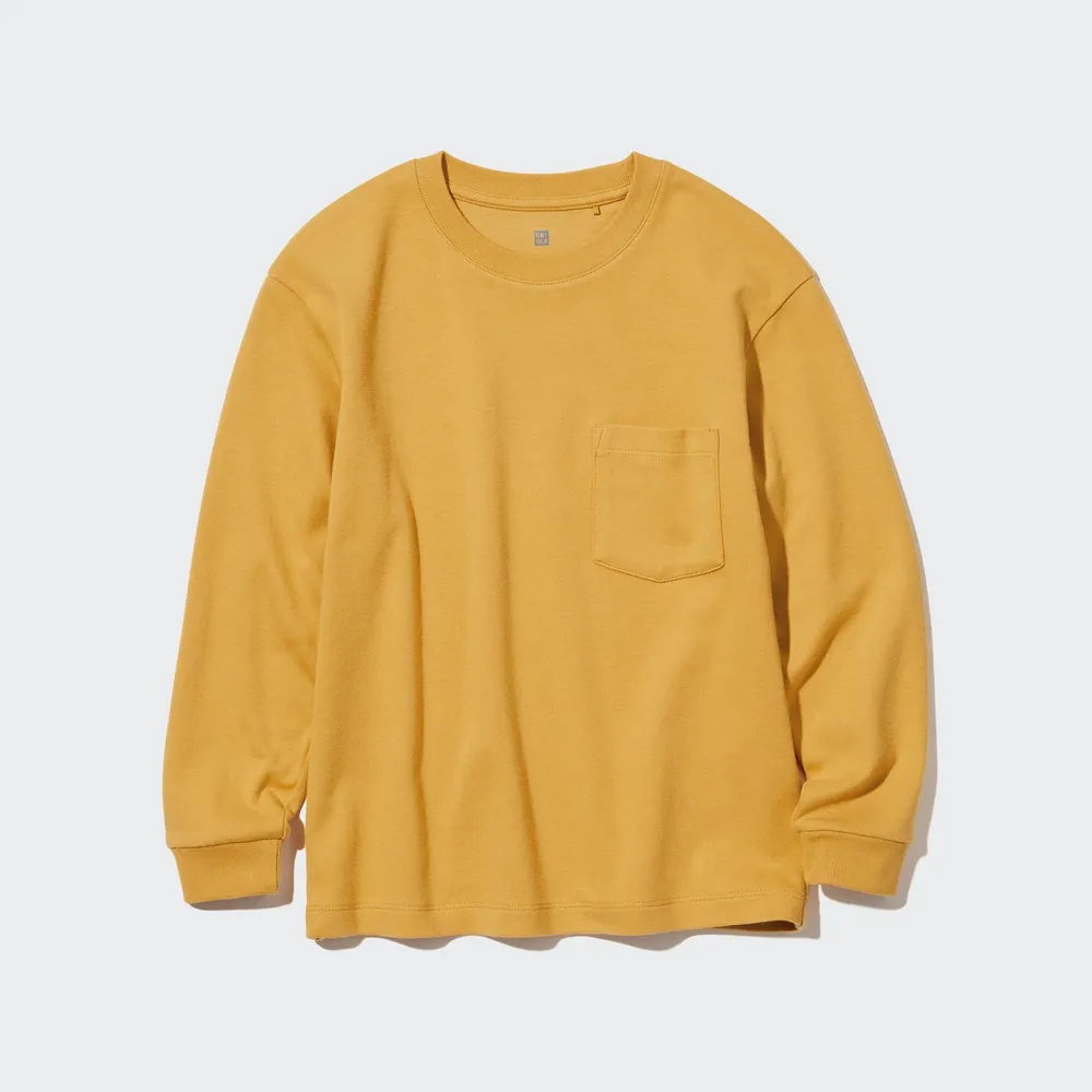 SOFT BRUSHED CREW NECK LONG SLEEVE T-SHIRT