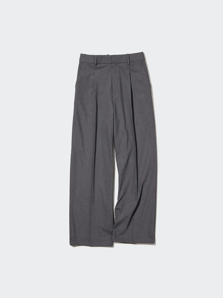 PLEATED WIDE PANTS