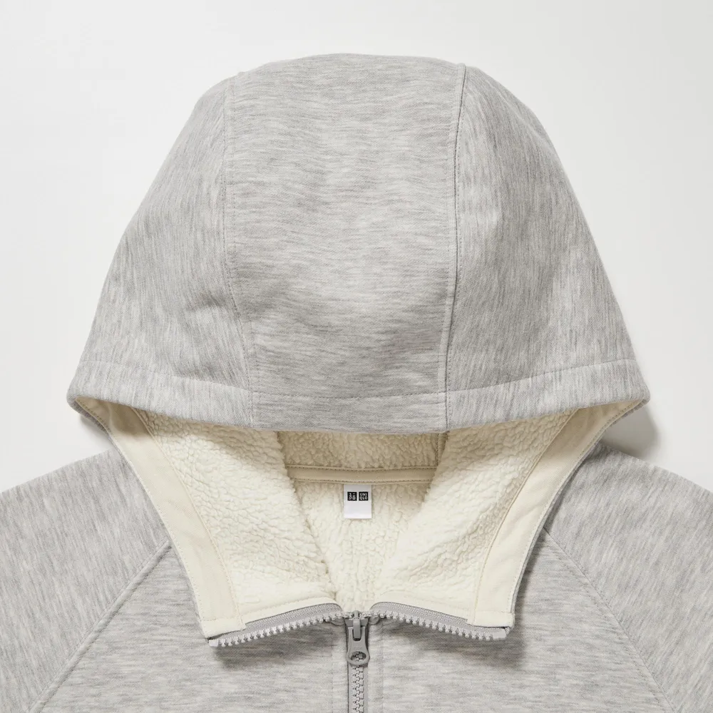 PILE LINED SWEAT FULL-ZIP HOODIE