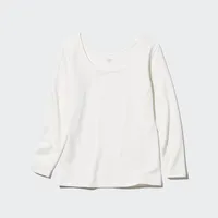 HEATTECH COTTON SCOOP NECK T (EXTRA WARM)