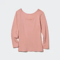 HEATTECH COTTON SCOOP NECK T (EXTRA WARM)