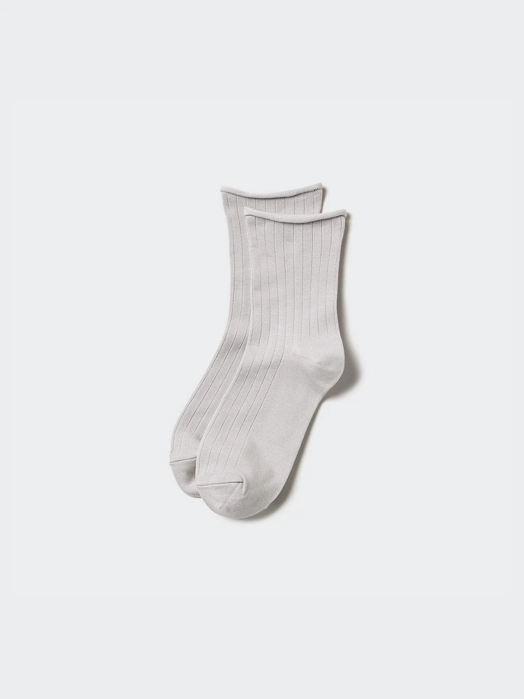 HEATTECH SOCKS (CREW TOP ROLL)