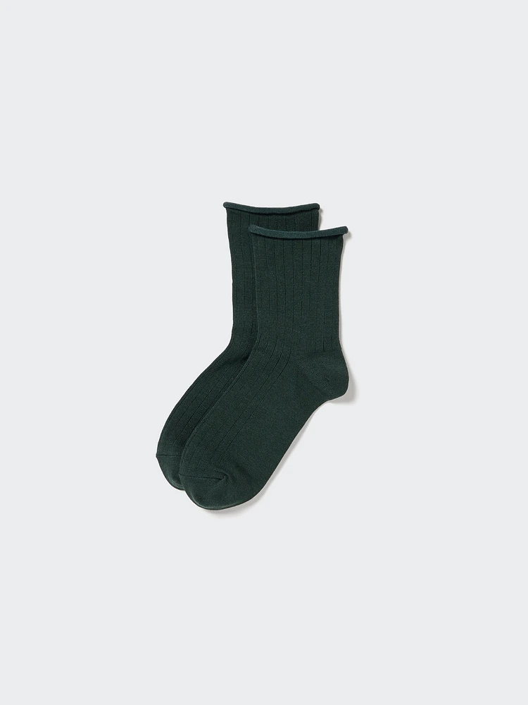 HEATTECH Crew Top Roll Socks