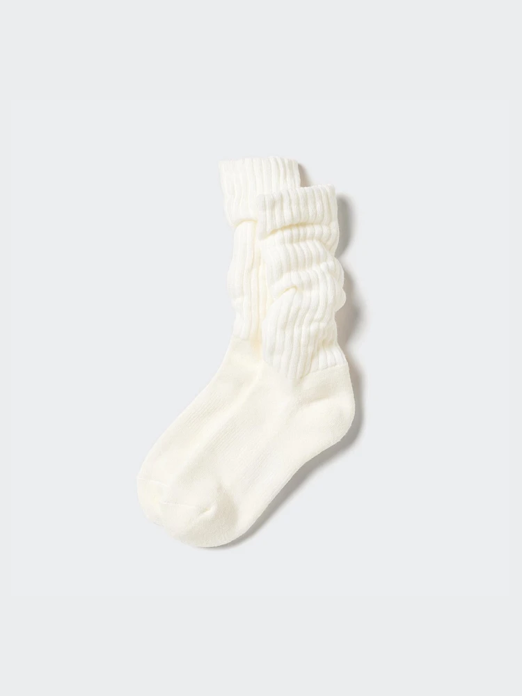 HEATTECH RIBBED PILE LINED SOCKS