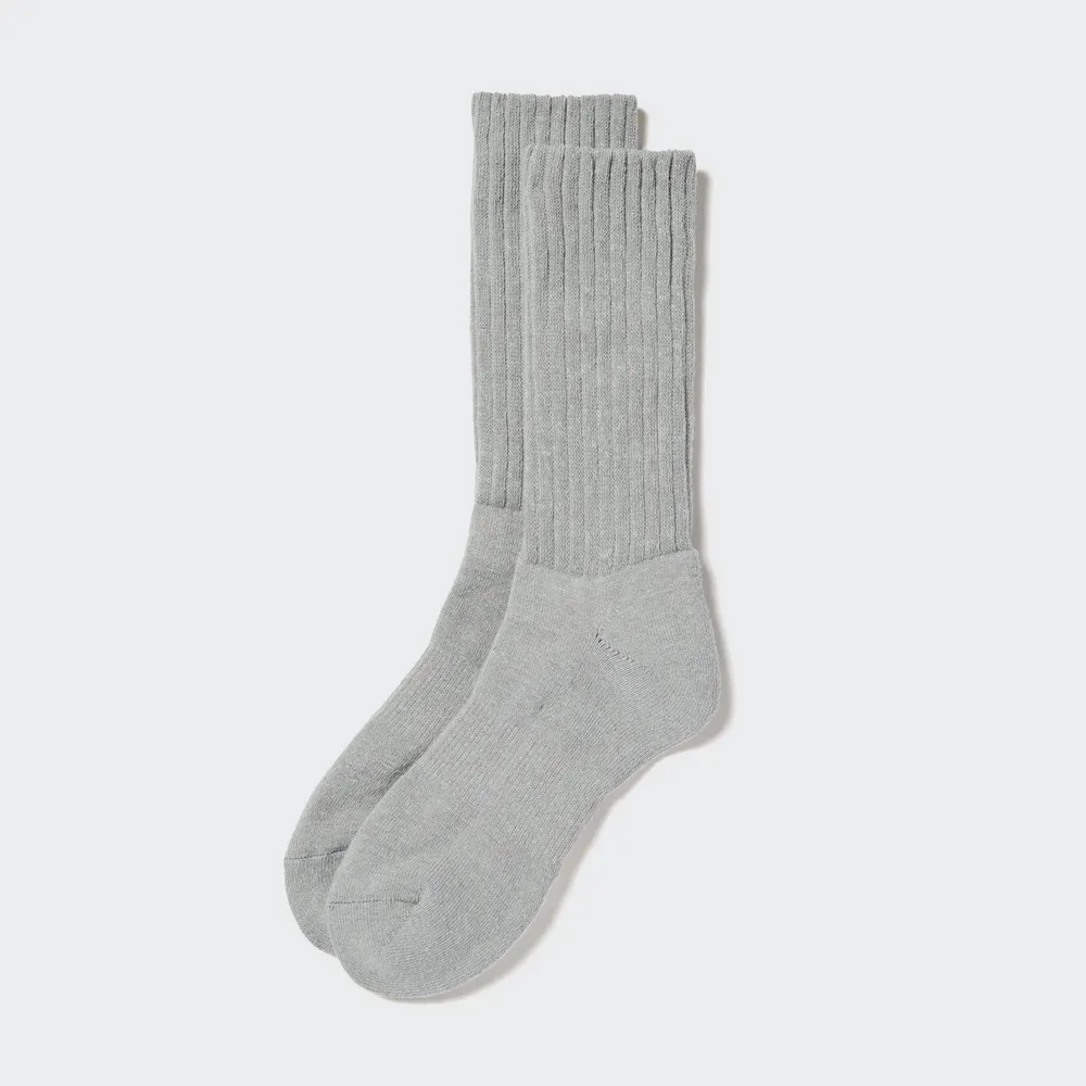 HEATTECH RIBBED PILE LINED SOCKS