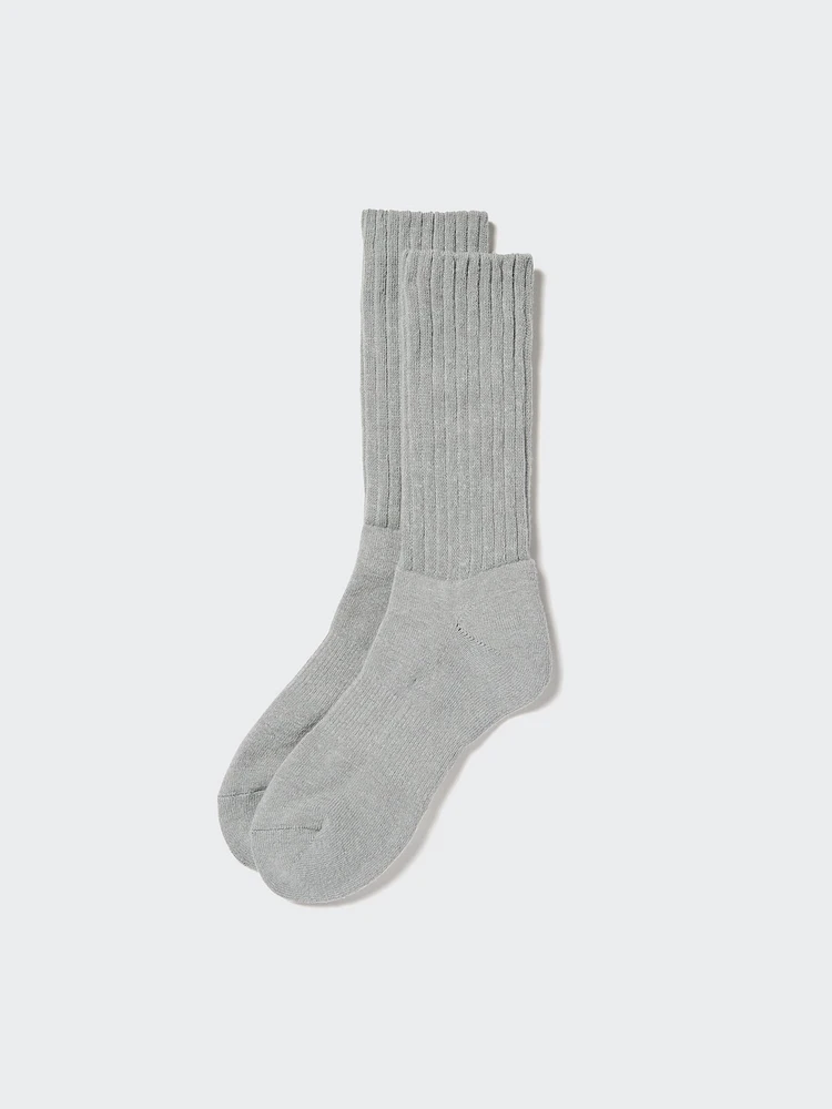 HEATTECH RIBBED PILE LINED SOCKS