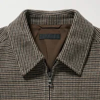 Single Collar Short Blouson (Houndstooth)