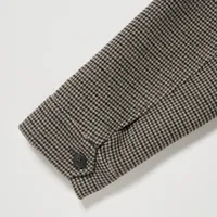 Single Collar Short Blouson (Houndstooth)