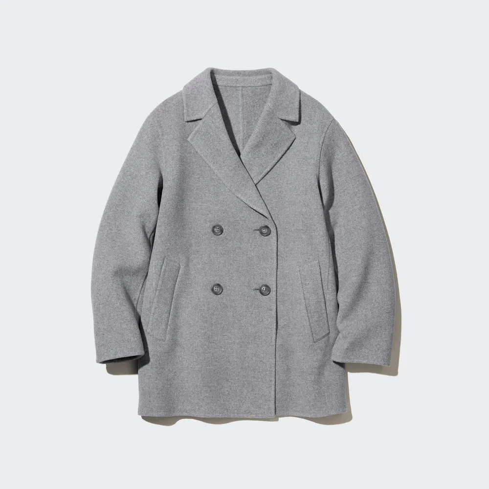 double face short coat uniqlo