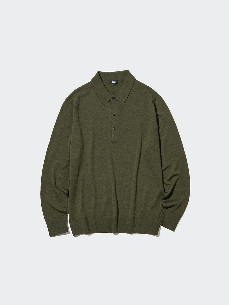 Merino Polo Shirt | Long Sleeve
