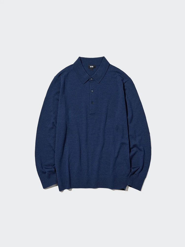 Merino Polo Shirt | Long Sleeve