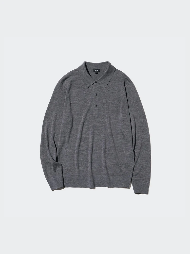 Merino Polo Shirt | Long Sleeve