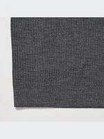 Merino Ribbed Sweater | Mock Neck Half Sleeve