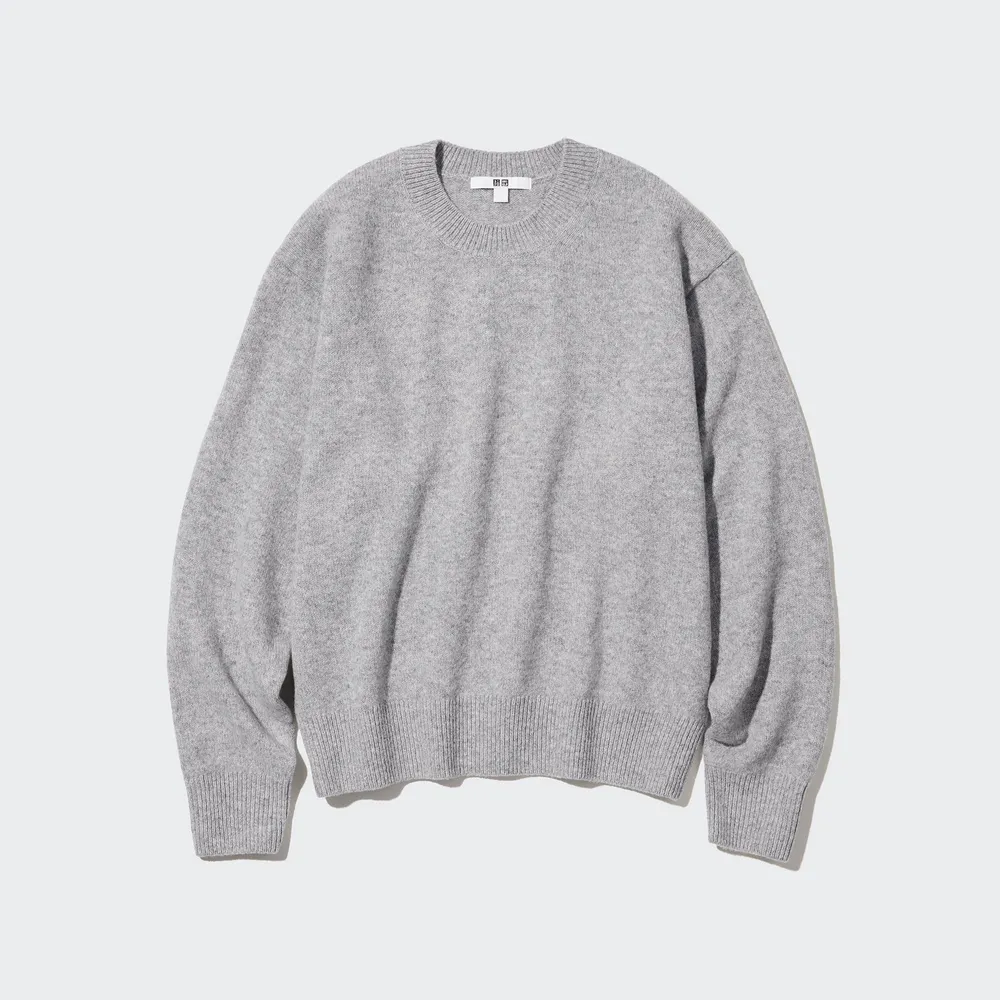 Premium Lambswool Crew Neck Long-Sleeve Sweater
