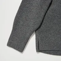 Souffle Yarn High Neck Long-Sleeve Sweater
