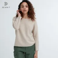 3D Knit Cotton Sweater