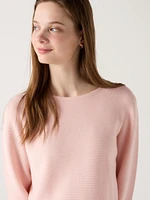 3D Knit Cotton Sweater