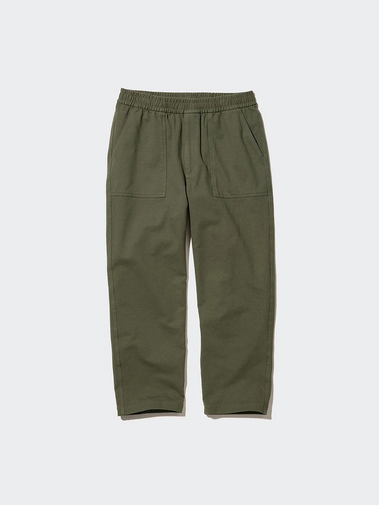Washed Jersey Ankle Pants